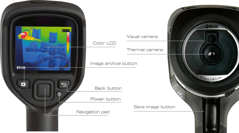 particolari termocamera flir