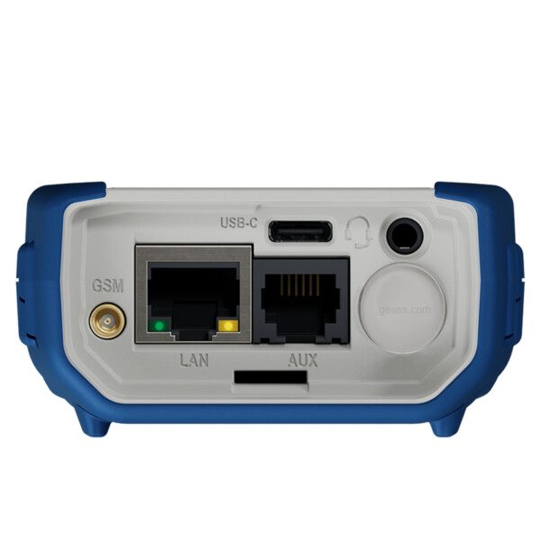 Fonometro Senseca XPT800 vista inferiore connettori