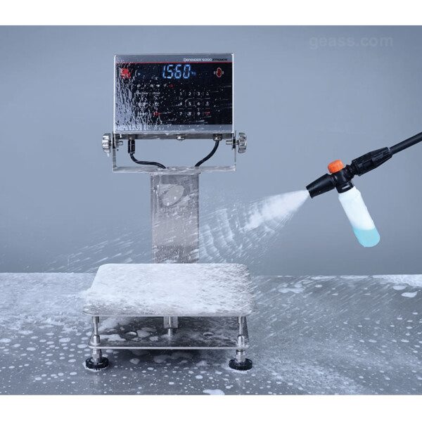 Bilancia Ohaus Defender 6000 INOX AISI316 IP69K pulizia con lancia in pressione per ambienti umidi e industria alimentare