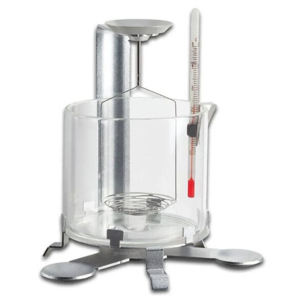 kit per la determinazione della densità Ohaus compatibile con le bilance Pioneer, Adventurer ed Explorer di Ohaus, con risoluzione di 1 mg, 0,1 mg e 0,01 mg.